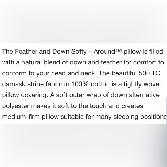 Hotel Grand Feather & Down Pillow, 2-pack (not in packaging but new pillows) - Picture 6 of 9